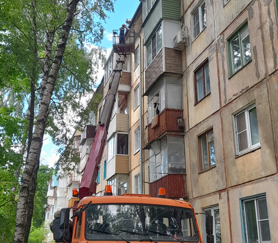 Прочистка воронок водосточных труб по ул.Кутузова д. 92